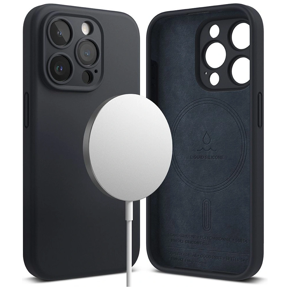 Etui Ringke Silicone Magnetic MagSafe Apple iPhone 15 Pro Deep Blue