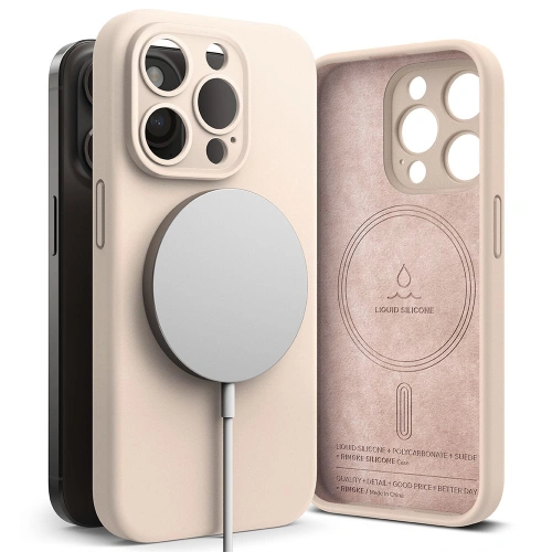 Kup Case Ringke Silikon Magnetic MagSafe Apple iPhone 15 Pro Rosa Sand - RGK1853 - {ean13} - Sklep Home Screen