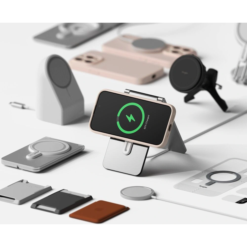 Etui Ringke Silicone Magnetic MagSafe Apple iPhone 15 Pro Pink Sand