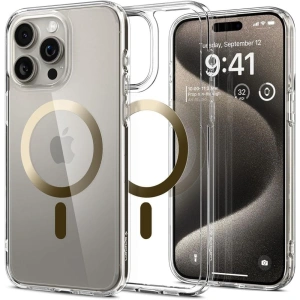 Kup Spigen Apple Husă Ultra Hybrid MagSafe iPhone 15 Pro Max Gold - SPN2956 - {ean13} - Sklep Home Screen