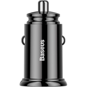 Buy Baseus Circular Car Charger 2xUSB PD QC4.0+ 5A 30W Black - BSU347BLK - {ean13} - Home Screen Store Europe