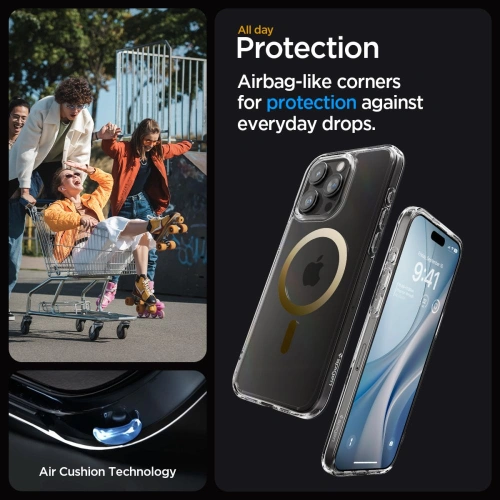 Kup Case Spigen Ultra Hybrid Mag MagSafe Apple iPhone 15 Pro Max Gold - SPN2956 - {ean13} - Sklep Home Screen