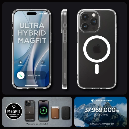 Kup Etui Spigen Ultra Hybrid Mag MagSafe Apple iPhone 15 Pro Max Frost Clear - SPN2957 - {ean13} - Sklep Home Screen