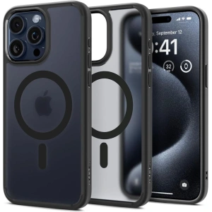 Kup Etui Spigen Ultra Hybrid Mag MagSafe Apple iPhone 15 Pro Max Frost Black - SPN2958 - {ean13} - Sklep Home Screen
