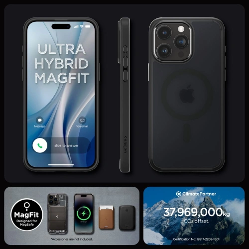 Kup Case Spigen Ultra Hybrid Mag MagSafe Apple iPhone 15 Pro Max Frost Schwarz - SPN2958 - {ean13} - Sklep Home Screen