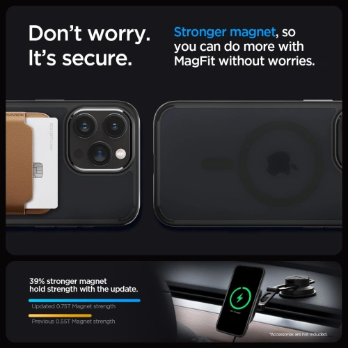 Kup Case Spigen Ultra Hybrid Mag MagSafe Apple iPhone 15 Pro Max Frost Schwarz - SPN2958 - {ean13} - Sklep Home Screen