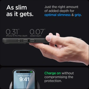 Buy Spigen Ultra Hybrid Mag MagSafe Apple iPhone 15 Pro Max Frost Black - SPN2958 - {ean13} - Home Screen Store Europe