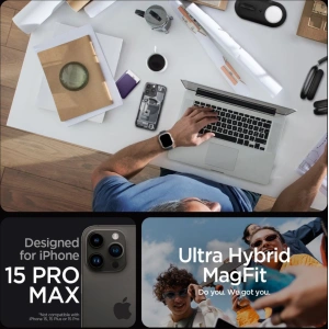 Buy Spigen Ultra Hybrid Mag MagSafe Apple iPhone 15 Pro Max Zero One - SPN2959 - {ean13} - Home Screen Store Europe