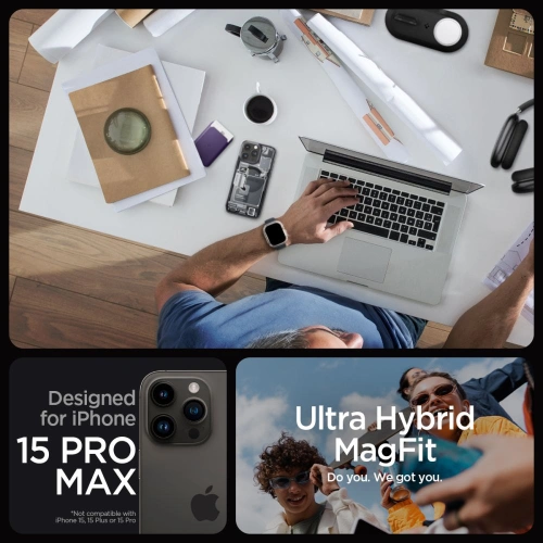 Kup Etui Spigen Ultra Hybrid Mag MagSafe Apple iPhone 15 Pro Max Zero One - SPN2959 - {ean13} - Sklep Home Screen