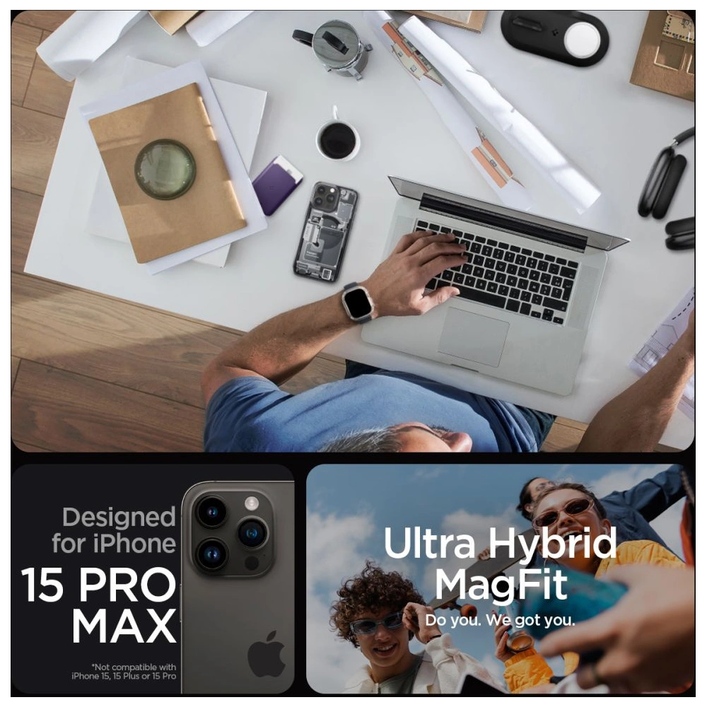 Etui Spigen Ultra Hybrid Mag MagSafe Apple iPhone 15 Pro Max Zero One