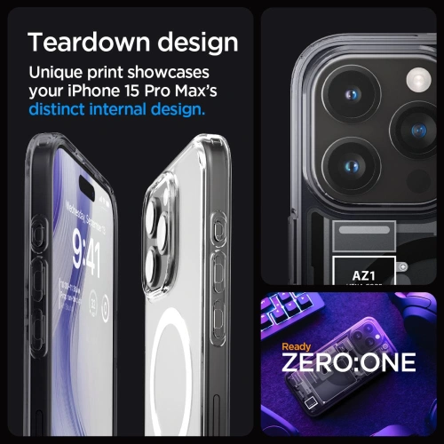 Kup Etui Spigen Ultra Hybrid Mag MagSafe Apple iPhone 15 Pro Max Zero One - SPN2959 - {ean13} - Sklep Home Screen