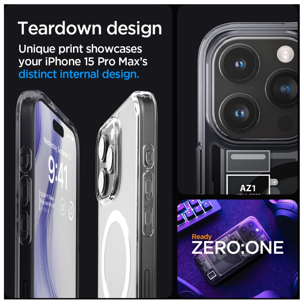 Etui Spigen Ultra Hybrid Mag MagSafe Apple iPhone 15 Pro Max Zero One
