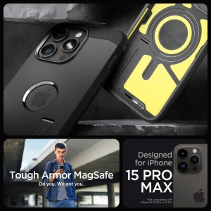 Buy Spigen Tough Armor Mag MagSafe Apple iPhone 15 Pro Max Black - SPN2961 - {ean13} - Home Screen Store Europe