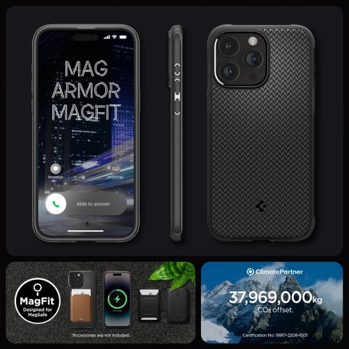 Kup Etui Spigen Mag Armor MagSafe Apple iPhone 15 Pro Max Matte Black - SPN2962 - {ean13} - Sklep Home Screen