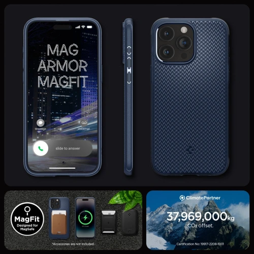 Kup Etui Spigen Mag Armor MagSafe Apple iPhone 15 Pro Max Námořnická modř - SPN2963 - {ean13} - Sklep Home Screen