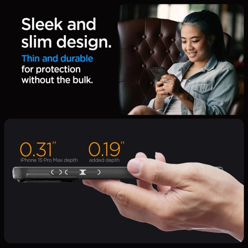 Buy Spigen Optik Armor Mag MagSafe Apple iPhone 15 Pro Max Black - SPN2964 - {ean13} - Home Screen Store Europe