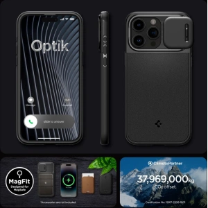 Kup Etui Spigen Optik Armor Mag MagSafe Apple iPhone 15 Pro Max Černá - SPN2964 - {ean13} - Sklep Home Screen
