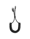 Kabel sprängung Lightning Baseus Spring 1m 2A (schwarz)