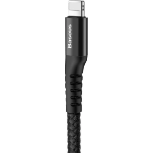 Kabel spružinový Lightning Baseus Spring 1m 2A (černý)