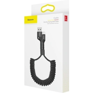 Kabel spružinový Lightning Baseus Spring 1m 2A (černý)