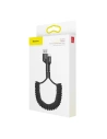 Kup Kabel spružinový Lightning Baseus Spring 1m 2A (černý) - BSU350BLK - {ean13} - Sklep Home Screen