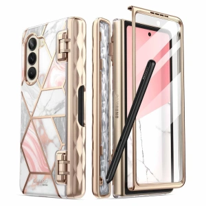 Kup Supcase Samsung Carcasă Cosmo Pen Galaxy Z Fold5 Marble Roz - SPC397 - {ean13} - Sklep Home Screen