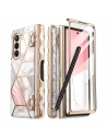 Supcase Samsung Carcasă Cosmo Pen Galaxy Z Fold5 Marble Roz