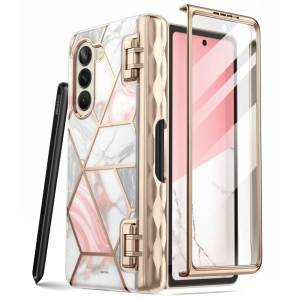Kup Supcase Samsung Carcasă Cosmo Pen Galaxy Z Fold5 Marble Roz - SPC397 - {ean13} - Sklep Home Screen