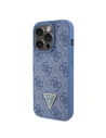 Kup Case Guess GUHCP15LP4TDPB Apple iPhone 15 Pro Hardcase Leder 4G Triangle Strass blau/blue - GUE2896 - {ean13} - Sklep Home Screen