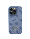 Kup Case Guess GUHCP15LP4TDPB Apple iPhone 15 Pro Hardcase Leder 4G Triangle Strass blau/blue - GUE2896 - {ean13} - Sklep Home Screen