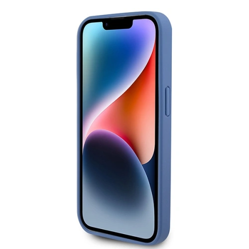 Kup Case Guess GUHCP15LP4TDPB Apple iPhone 15 Pro Hardcase Leder 4G Triangle Strass blau/blue - GUE2896 - {ean13} - Sklep Home Screen