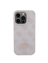 Kup Etui Guess GUHCP15LP4TDPP Apple iPhone 15 Pro hardcase Leather 4G Triangle Strass różowy/pink - GUE2897 - {ean13} - Sklep Home Screen