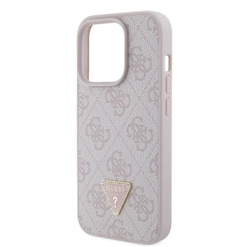Kup Case Guess GUHCP15LP4TDPP Apple iPhone 15 Pro Hardcase Leder 4G Triangle Strass rosa/pink - GUE2897 - {ean13} - Sklep Home Screen