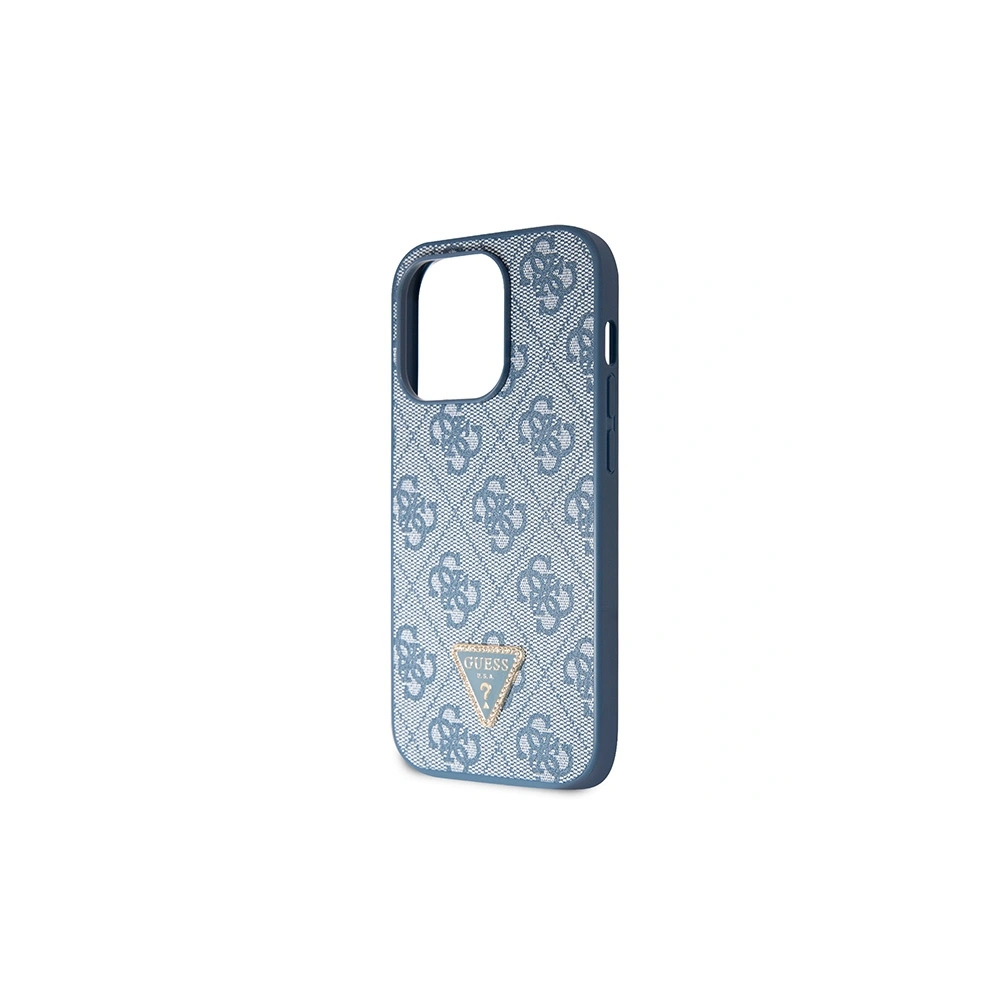 Etui Guess GUHCP15LP4TDSCPB Apple iPhone 15 Pro hardcase Crossbody 4G Metal Logo niebieski/blue