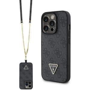 Etui Guess GUHCP15LP4TDSCPK Apple iPhone 15 Pro hardcase Crossbody 4G Metal Logo czarny/black