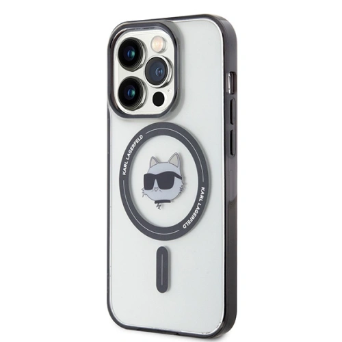 Buy Karl Lagerfeld KLHMP15XHCHNOTK Apple iPhone 15 Pro Max hardcase IML Choupette`s Head MagSafe transparent - KLD1708 - {ean13} - Home Screen Store Europe