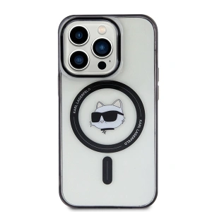 Buy Karl Lagerfeld KLHMP15XHCHNOTK Apple iPhone 15 Pro Max hardcase IML Choupette`s Head MagSafe transparent - KLD1708 - {ean13} - Home Screen Store Europe
