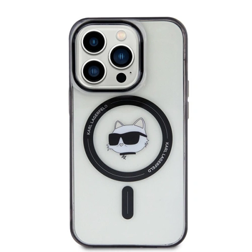 Buy Karl Lagerfeld KLHMP15XHCHNOTK Apple iPhone 15 Pro Max hardcase IML Choupette`s Head MagSafe transparent - KLD1708 - {ean13} - Home Screen Store Europe