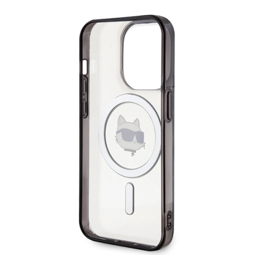 Buy Karl Lagerfeld KLHMP15XHCHNOTK Apple iPhone 15 Pro Max hardcase IML Choupette`s Head MagSafe transparent - KLD1708 - {ean13} - Home Screen Store Europe