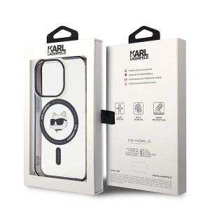 Buy Karl Lagerfeld KLHMP15XHCHNOTK Apple iPhone 15 Pro Max hardcase IML Choupette`s Head MagSafe transparent - KLD1708 - {ean13} - Home Screen Store Europe