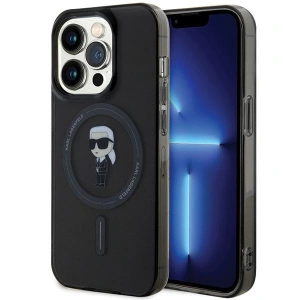 Buy Karl Lagerfeld KLHMP15XHFCKNOK Apple iPhone 15 Pro Max hardcase IML Ikonik MagSafe black - KLD1709 - {ean13} - Home Screen Store Europe