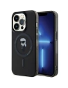 Karl Lagerfeld KLHMP15XHFCKNOK Apple iPhone 15 Pro Max hardcase IML Ikonik MagSafe black