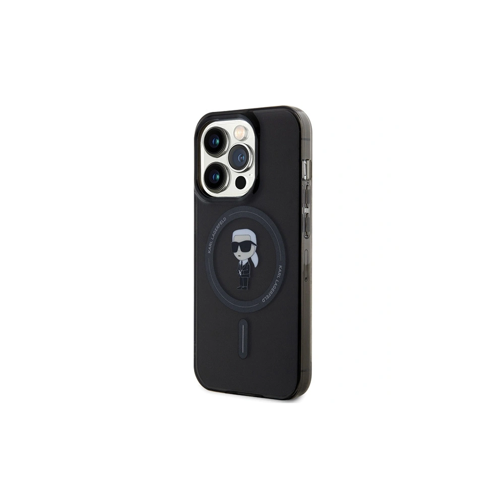 Etui Karl Lagerfeld KLHMP15XHFCKNOK Apple iPhone 15 Pro Max hardcase IML Ikonik MagSafe czarny/black