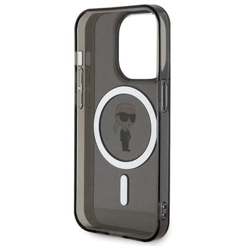 Buy Karl Lagerfeld KLHMP15XHFCKNOK Apple iPhone 15 Pro Max hardcase IML Ikonik MagSafe black - KLD1709 - {ean13} - Home Screen Store Europe