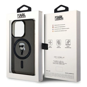 Buy Karl Lagerfeld KLHMP15XHFCKNOK Apple iPhone 15 Pro Max hardcase IML Ikonik MagSafe black - KLD1709 - {ean13} - Home Screen Store Europe