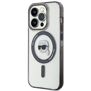 Buy Karl Lagerfeld KLHMP15XHKHNOTK Apple iPhone 15 Pro Max hardcase IML Karl`s Head MagSafe transparent - KLD1710 - {ean13} - Home Screen Store Europe