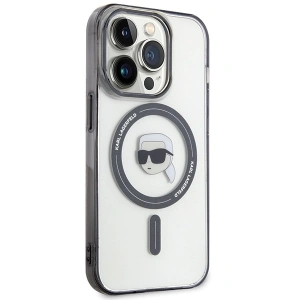 Buy Karl Lagerfeld KLHMP15XHKHNOTK Apple iPhone 15 Pro Max hardcase IML Karl`s Head MagSafe transparent - KLD1710 - {ean13} - Home Screen Store Europe