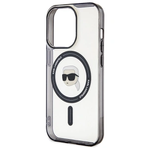 Buy Karl Lagerfeld KLHMP15XHKHNOTK Apple iPhone 15 Pro Max hardcase IML Karl`s Head MagSafe transparent - KLD1710 - {ean13} - Home Screen Store Europe
