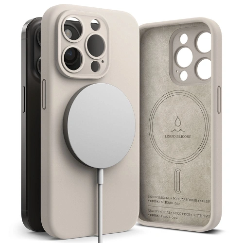 Kup Etui Ringke silikonové Magnetic MagSafe Apple iPhone 15 Pro Stone - RGK1854 - {ean13} - Sklep Home Screen