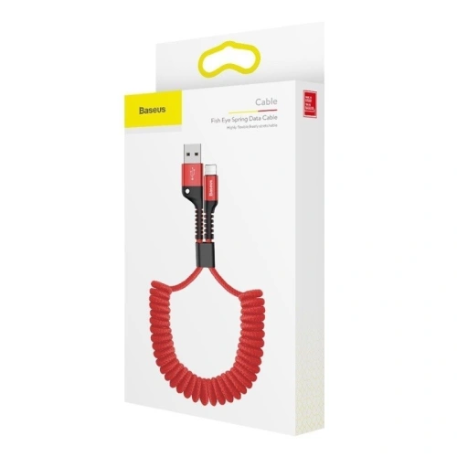 Kup Kabel sprängungslicht Lightning Baseus Spring 1m 2A (rot) - BSU352RED - {ean13} - Sklep Home Screen